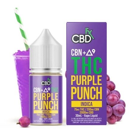 CBN + Delta-9 THC Vape Juice: Purple Punch In Pakistan 