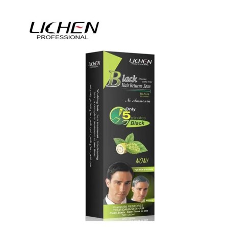 Lichen Black Hair Color Shampoo